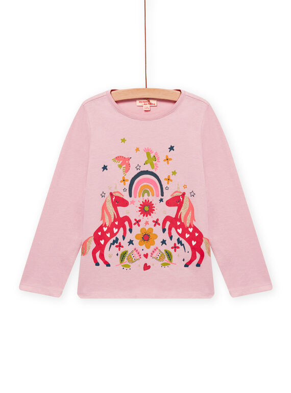 T-shirt rosa con motivo unicorno fantasia bambina NAVITEE1 / 22S901M1TMLD326