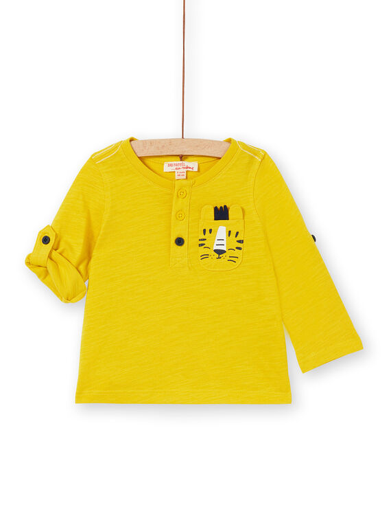 T-shirt gialla neonato LUJOTUN3 / 21SG1036TML106