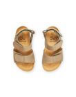 Sandali kaki in pelle RUNUKAKI / 23KK3861SLB604
