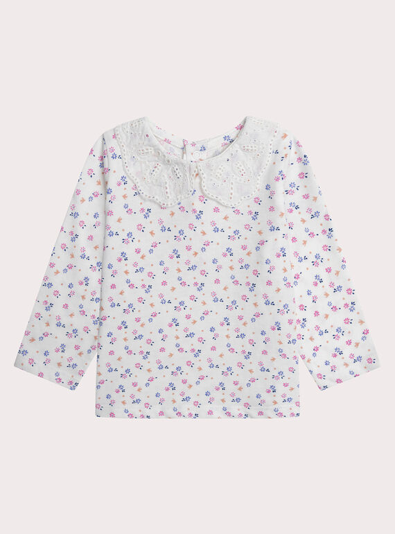 Maglia a fiori per neonata XIBLUBRA1 / 25WG09N2BRA001