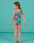 Costume intero turchese con stampa fiori RYAMER3 / 23SI01R5MAIC217