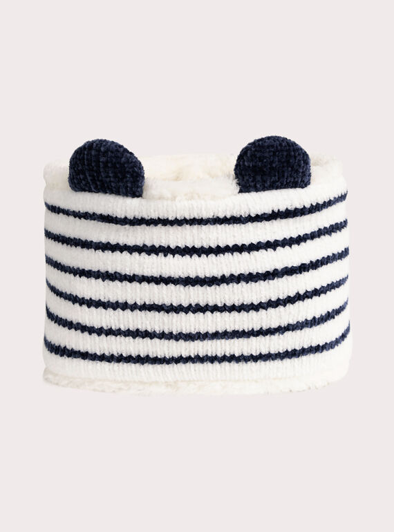  Snood a strisce marine per neonato  VYUGROSNO / 24WI10M1SNO001