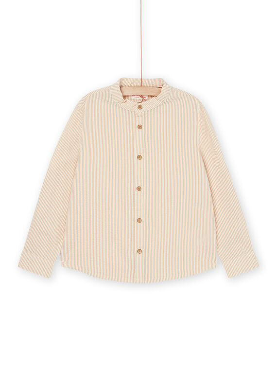 Camicia rosa con stampa a righe ROSOCHEM1 / 23S90223CHM007