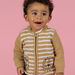 Cardigan con stampa a righe