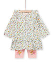 Abito con stampa a fiori e leggings a tinta unita PIRHUENS / 22WG09Q1ENS001