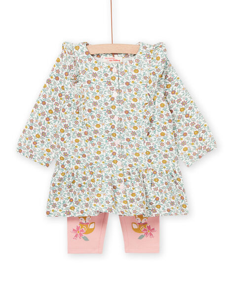 Abito con stampa a fiori e leggings a tinta unita PIRHUENS / 22WG09Q1ENS001