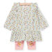 Abito con stampa a fiori e leggings a tinta unita