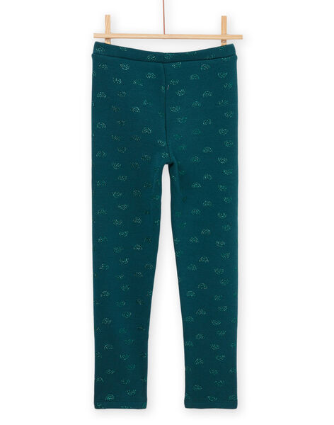 Leggings con stampa arcobaleno verde PAJOLEG4 / 22W901C7PANG633