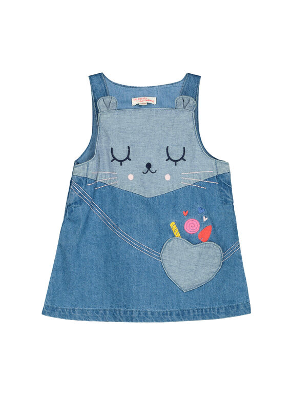 Abito in jeans neonata FICOROB2 / 19SG0982ROB704