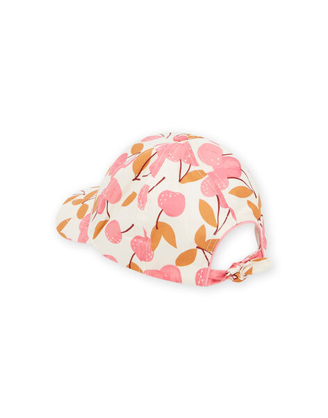 Cappellino ecrù con stampa ciliegie RYACAP1 / 23SI01B1CHA003