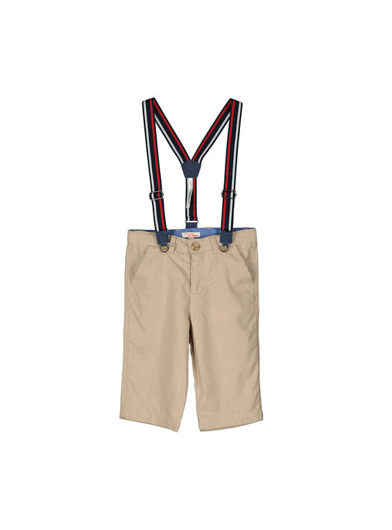 Bermuda con bretelle bambino FOBELBER3 / 19S902R3BER808
