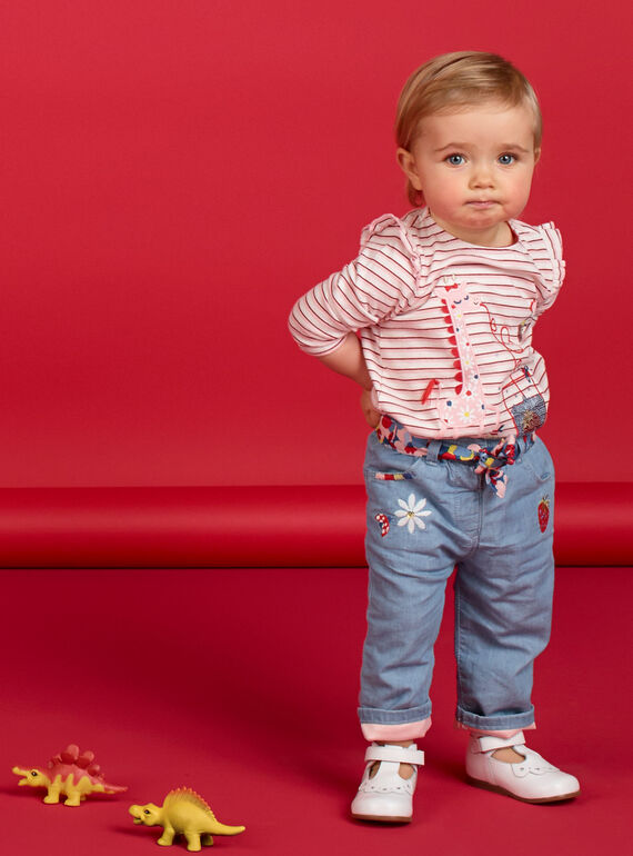 Jeans neonata con cintura LICANPAN / 21SG09M1PANP272