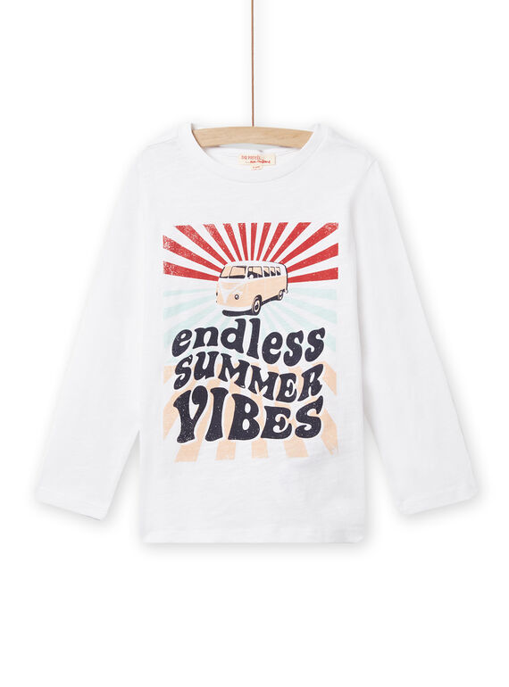 T-shirt bianca con motivo rétro bambino NOJOTEE1 / 22S90271TML000