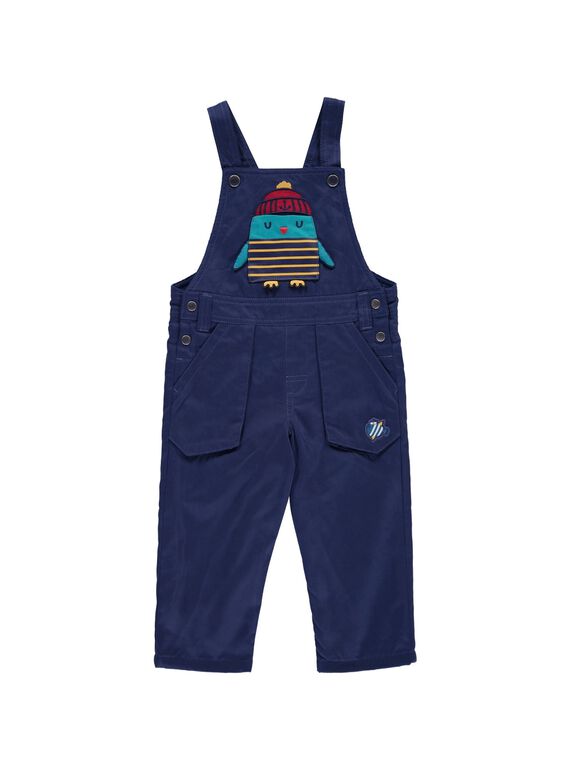 Baby boys' polar fleece lined dungarees DUNAUSAL / 18WG10G1SAL713