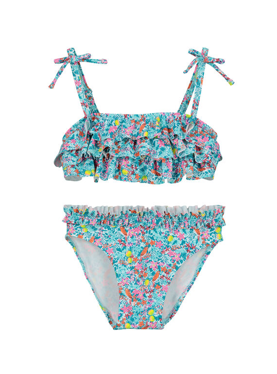 Costume da bagno 2 pezzi con stampa bambina FYABIK3 / 19SI01K2MAI099