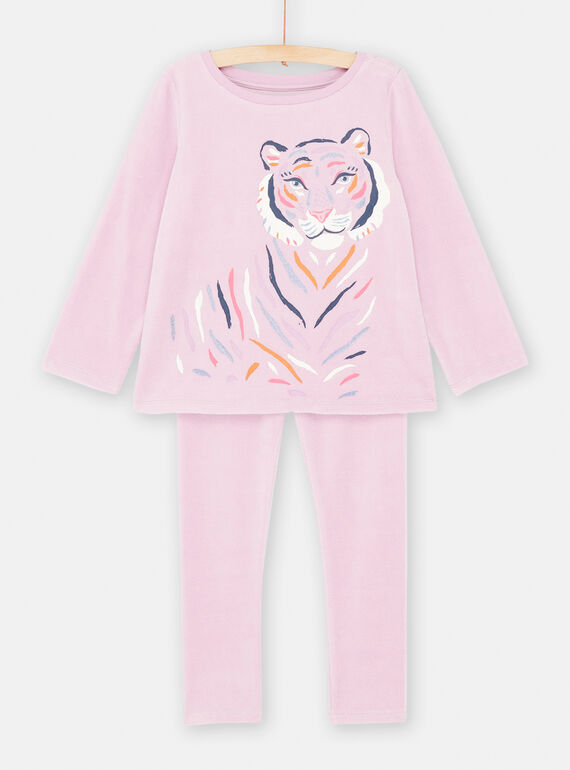 Pigiama glicine con motivo tigre bambina SEFAPYJTIG / 23WH1152PYJ320
