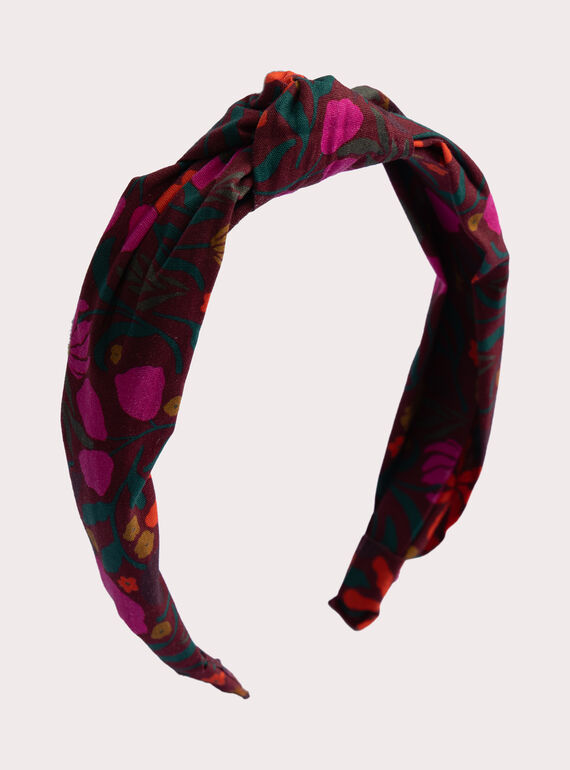 Fascia rossa con motivo floreale per ragazza  VYAJOSERR1 / 24WI01L4TETF529
