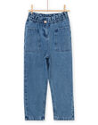 Jeans paper bag con elastico in vita PAMOJEAN / 22W901N1JEAP274