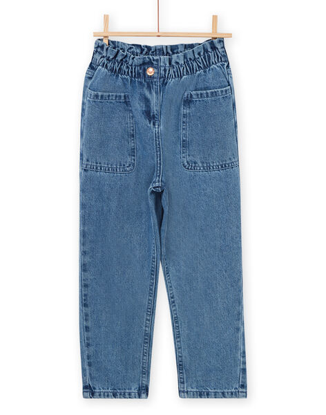 Jeans paper bag con elastico in vita PAMOJEAN / 22W901N1JEAP274