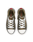Sneakers in tela kaki con patch stella ROTOILKAKI / 23KK3675D16604