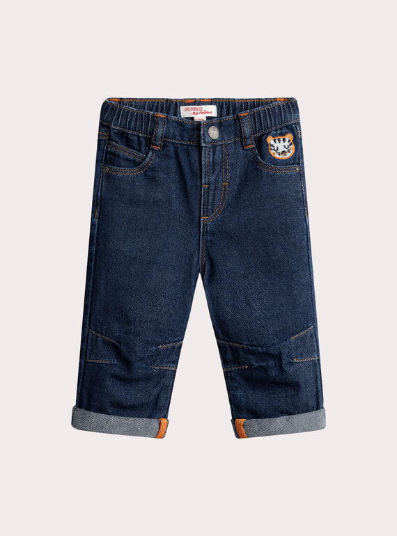 Jeans in denim scuro per neonato VUKOJEAN / 24WG1031JEAP274