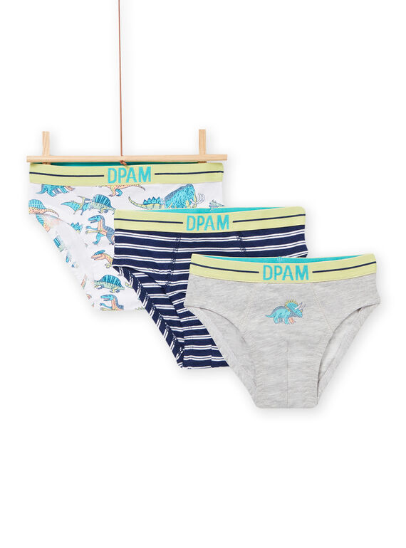 Set 3 slip motivi dinosauro bambino NEGOSLIDIN / 22SH12I1D5L000