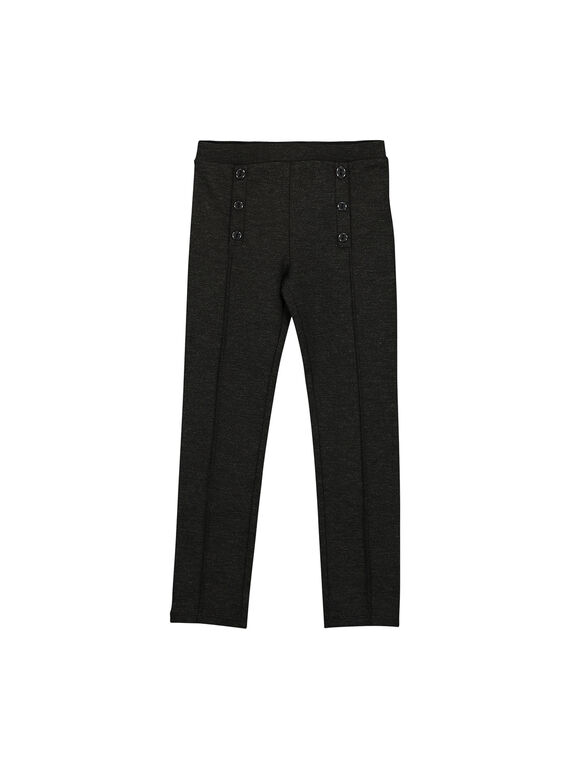 Pantaloni punto Milano grigi bambina FAJOPANT1 / 19S90134D2B944