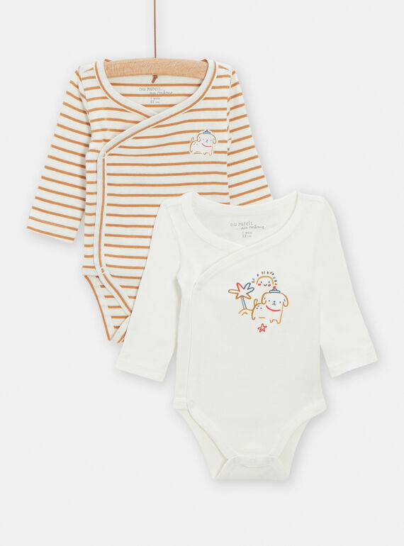 2 body panna e marrone con maniche lunghe TOU2BOD2 / 24SF04I2BDNA001