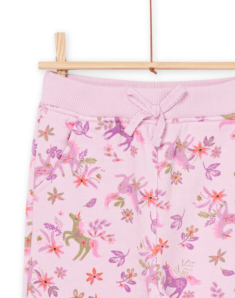Pantaloni sportivi rosa con stampa unicorno e fiore PAJOBAJOG3 / 22W901D1JGBH700