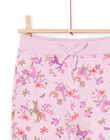 Pantaloni sportivi rosa con stampa unicorno e fiore PAJOBAJOG3 / 22W901D1JGBH700