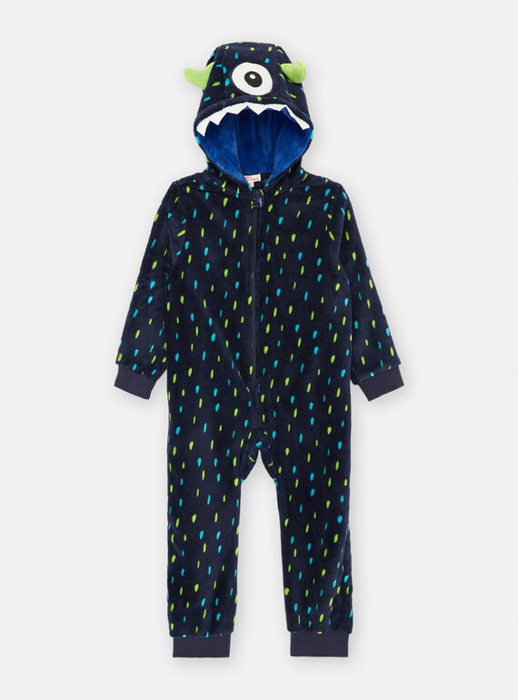 Copripigiama navy con stampa a pois SEGOSURMON / 23WH1252D4F705