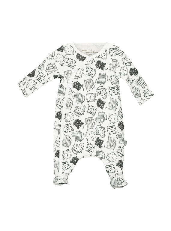 Pigiamino in cotone neonato unisex FOU2GRE2 / 19SF05J1GRE099
