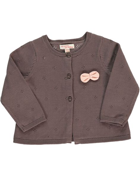 Girls' knitted cardigan CIJOGIL5 / 18SG09R6CAR816