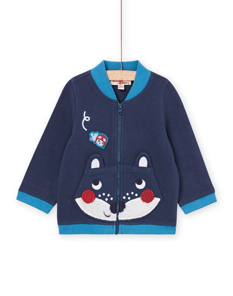 Gilet a tinta unita con animazioni sulle tasche PUGOHOJOG / 22WG10O1GIL715