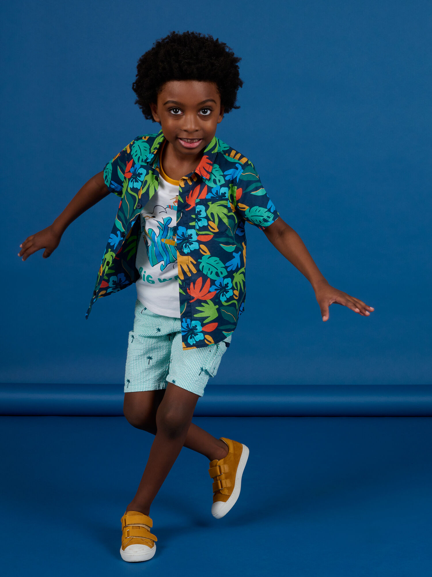 Camicia sale blu bambino