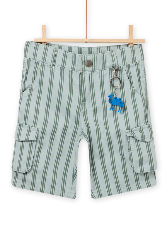 Bermuda verde acqua a righe bambino NOSANBER3 / 22S902S3BER614