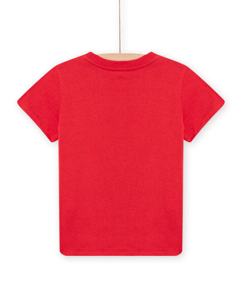 T-shirt rossa con motivo tigre con surf bambino NOJOTI6 / 22S902C2TMCF524