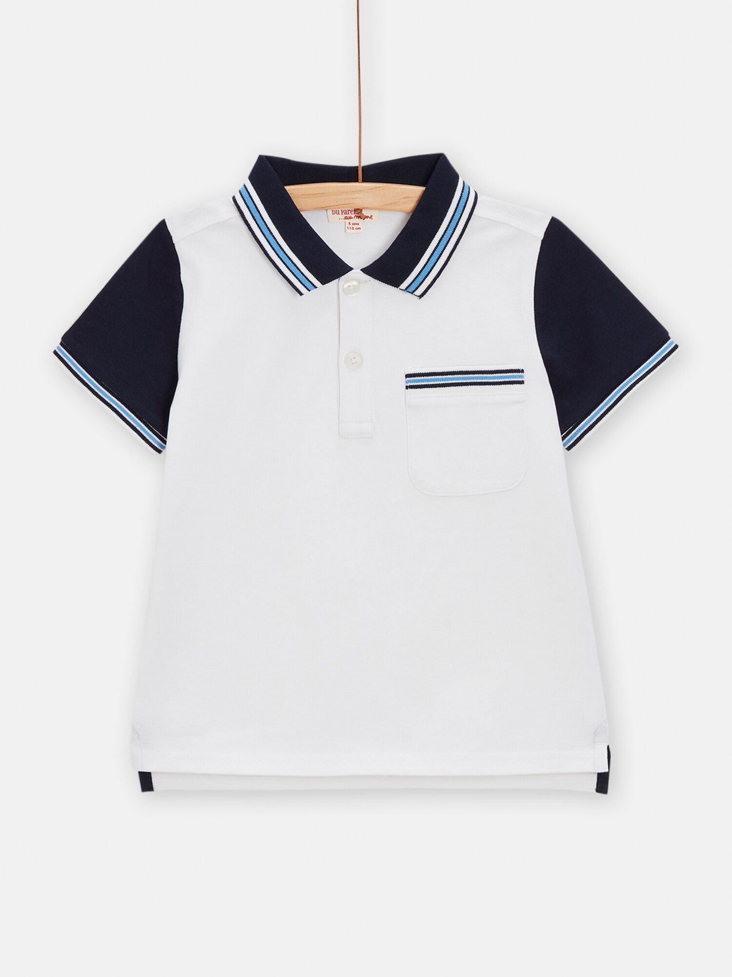 Polo discount bianca bambino