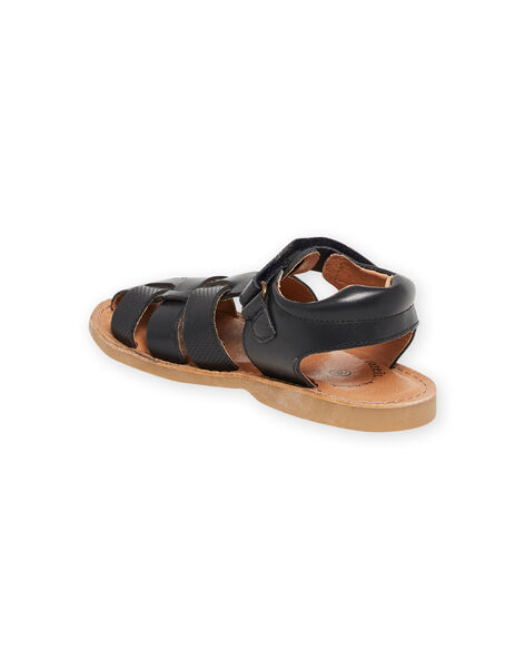 Sandali in pelle navy bambino NOSANDMARC / 22KK3646D0E070