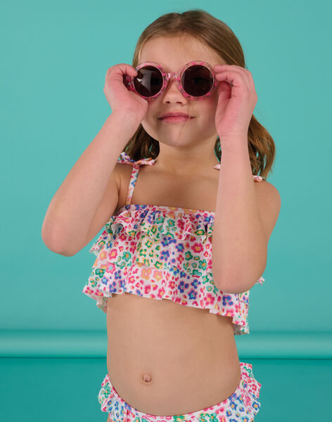 Top e slip bikini multicolore con stampa a fiori RYABIK1 / 23SI01R1MAI000