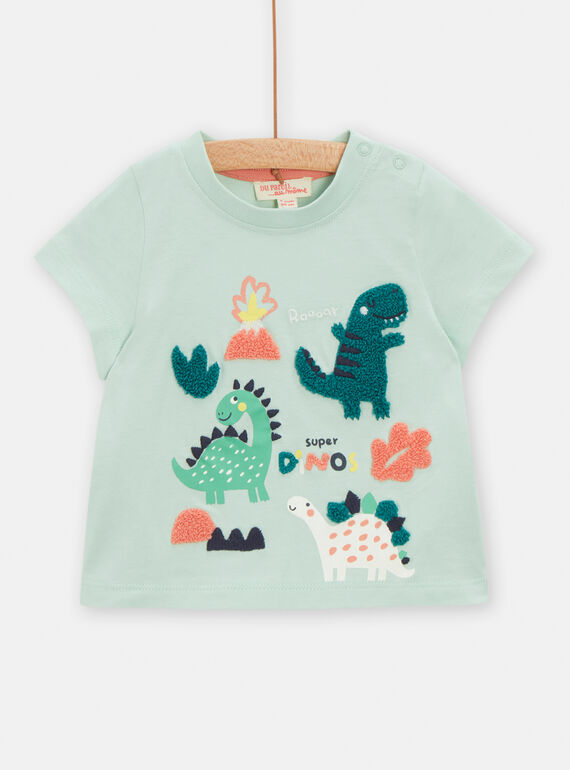 T-shirt opalina con motivo dinosauro neonato TUCOTEE3 / 24SG10N2TMCG622