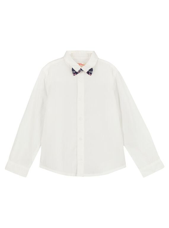 Camicia bianca con Fiocco e cravatta Amovibili GONOCHEM / 19W902V2CHM000