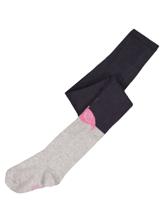 Collant con motivi alle ginocchia GYABLACOL2 / 19WI01S1COLJ912
