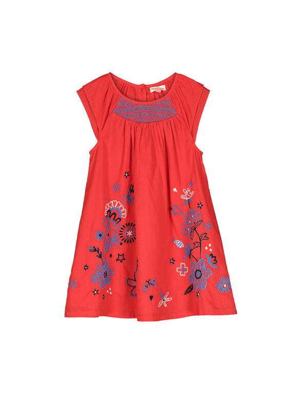 Abito in cotone bambina FATOROB2 / 19S901L2ROB330