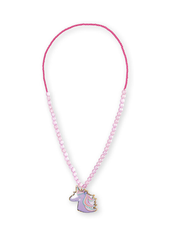 Collana con perline rosa e fucsia bambina LYAVICOU / 21SI01E1CLI304