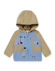 Cardigan blu ghiaccio e verde neonato NUSANGIL / 22SG10S1GIL219