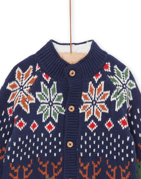 Cardigan in maglia con motivi jacquard PUNOGIL / 22WG10V1GIL070