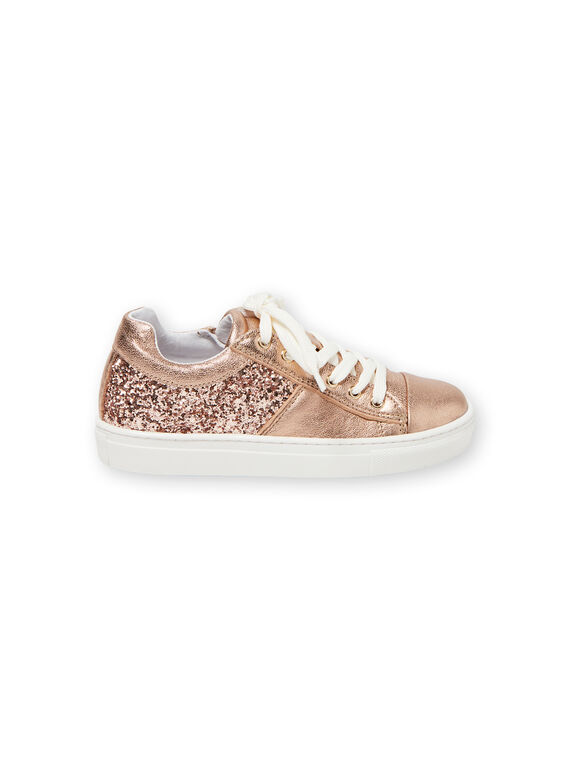 Sneakers dorato rosa bambina LFBASGOLD / 21KK3533D3FK009
