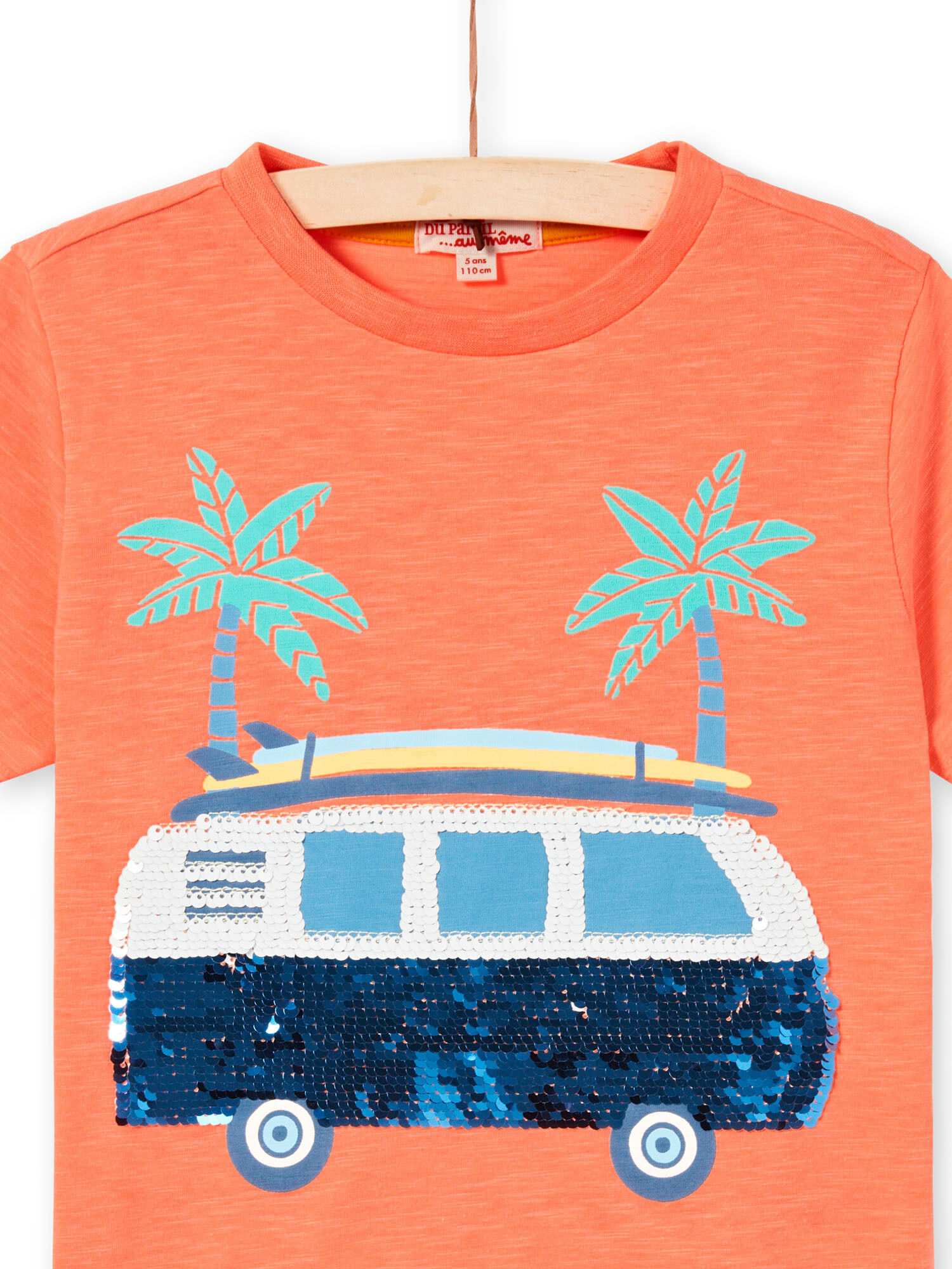 T shirt arancione fluo bambino