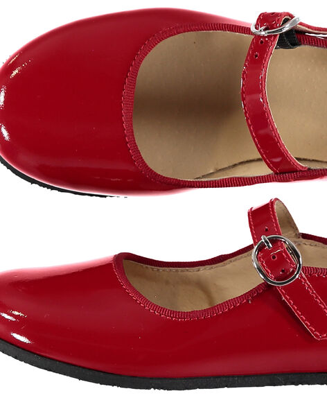 scarpe baby pelle verniciata rosse bambina anc co enfant dpam